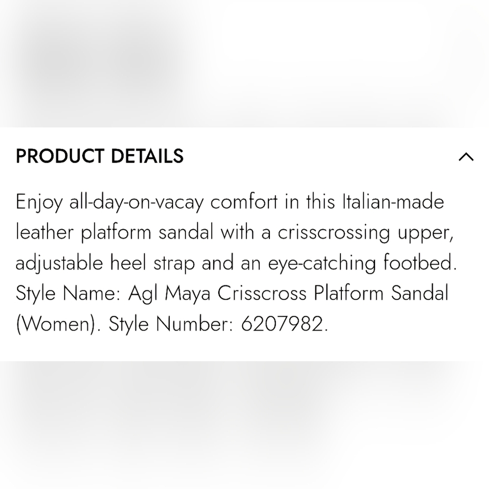 AGL Maya Criss Cross Platform Leather Sandal - Picture 10 of 10
